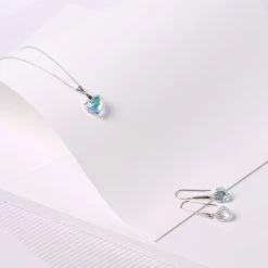 Zilveren Ketting Hart Kristal AB -SieradenSpot Korting zilveren ketting hart kristal ab 4