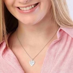 Zilveren Ketting Hart Met Vingerafdruk -SieradenSpot Korting zilveren ketting hart met vingerafdruk 1