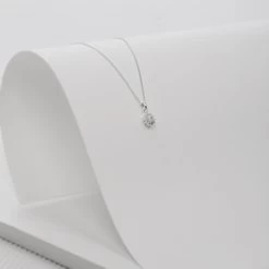 Zilveren Ketting Met Hanger Entourage Wit -SieradenSpot Korting zilveren ketting met hanger entourage wit 2