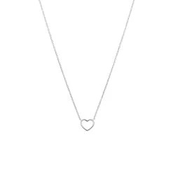 Zilveren Ketting Met Hanger Open Hart