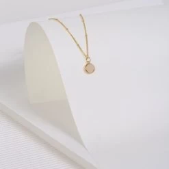 Zilveren Ketting&hanger Gold Gemstone Rose Quartz -SieradenSpot Korting zilveren kettingenhanger gold gemstone rose quartz 2