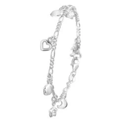 Zilveren Kinderarmband Bedels