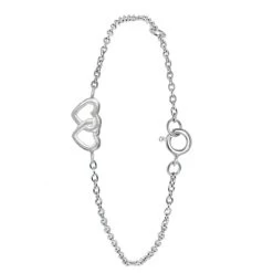 Zilveren Kinderarmband Harten