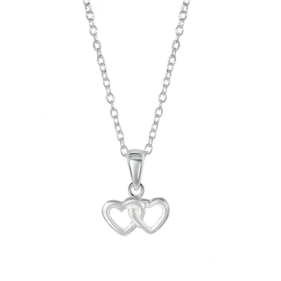 Zilveren Kinderketting Harten 3 Zilveren Kinderketting Harten