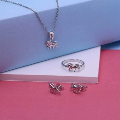 Zilveren Kinderketting Paard 5 Zilveren Kinderketting Paard - Afbeelding 3