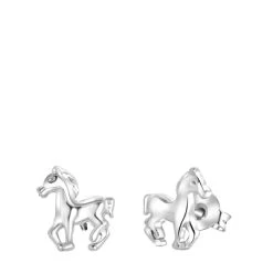 Zilveren Kinderoorbellen Paard