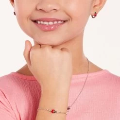 Zilveren Kinderoorringen Kever Enamel -SieradenSpot Korting zilveren kinderoorringen kever enamel 2