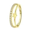 Zilveren Kinderring Gold Met Ster En Zirkonia -SieradenSpot Korting zilveren kinderring gold met ster en zirkonia