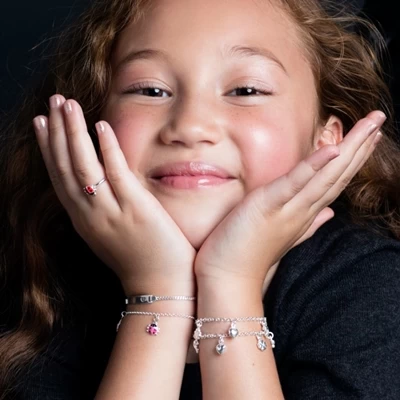 Zilveren Kinderring Lieveheersbeestje 4 Zilveren Kinderring Lieveheersbeestje - Afbeelding 2