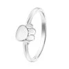 Zilveren Kinderring Met Hondenpoot -SieradenSpot Korting zilveren kinderring met hondenpoot
