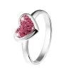 Zilveren Kinderring Met Roze Kristal -SieradenSpot Korting zilveren kinderring met roze kristal
