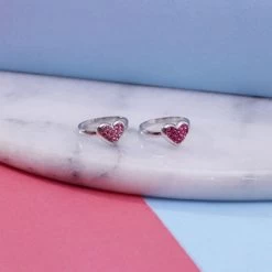 Zilveren Kinderring Met Roze Kristal -SieradenSpot Korting zilveren kinderring met roze kristal 4