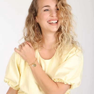 Zilveren Naamchoker Goldplated Letters 6 Zilveren Naamchoker Goldplated Letters - Afbeelding 4