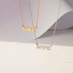 Zilveren Naamketting Capital -SieradenSpot Korting zilveren naamketting capital 2