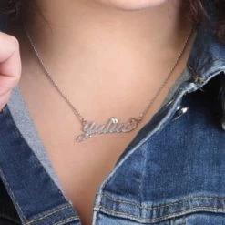 Zilveren Naamketting Carrie Geboortesteen -SieradenSpot Korting zilveren naamketting carrie geboortesteen 1