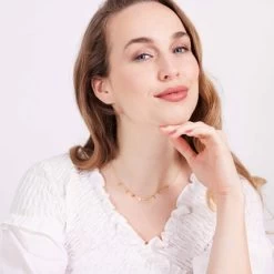 Zilveren Naamketting Goldplated Sterren 10 Zilveren Naamketting Goldplated Sterren -SieradenSpot Korting zilveren naamketting goldplated sterren 3