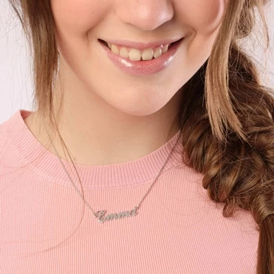 Zilveren Naamketting Julia Small 4 Zilveren Naamketting Julia Small - Afbeelding 2