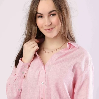 Zilveren Naamketting Rose Charm Letters Paperclip 5 Zilveren Naamketting Rose Charm Letters Paperclip - Afbeelding 3