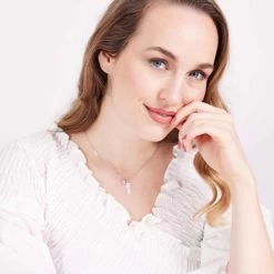 Zilveren Naamketting Verticaal Hart -SieradenSpot Korting zilveren naamketting verticaal hart 3