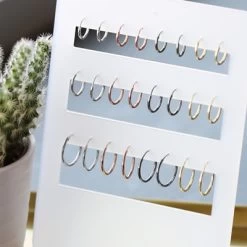 Zilveren Oorbellen Blackplated 12mm -SieradenSpot Korting zilveren oorbellen blackplated 12mm 2