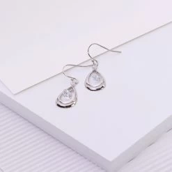 Zilveren Oorbellen Druppel Met Zirkonia -SieradenSpot Korting zilveren oorbellen druppel met zirkonia 2