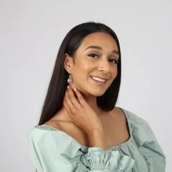 Zilveren Oorbellen Druppel Met Zirkonia -SieradenSpot Korting zilveren oorbellen druppel met zirkonia 3