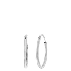 Zilveren Oorbellen Rhodiumplated 15mm