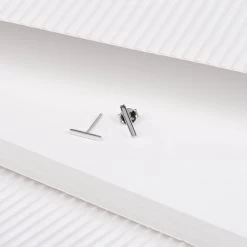 Zilveren Oorbellen Rhodiumplated Bar -SieradenSpot Korting zilveren oorbellen rhodiumplated bar 2