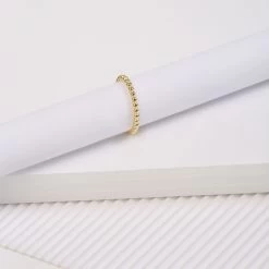 Zilveren Ring Goldplated Met Bolletjes 7 Zilveren Ring Goldplated Met Bolletjes -SieradenSpot Korting zilveren ring goldplated met bolletjes 2